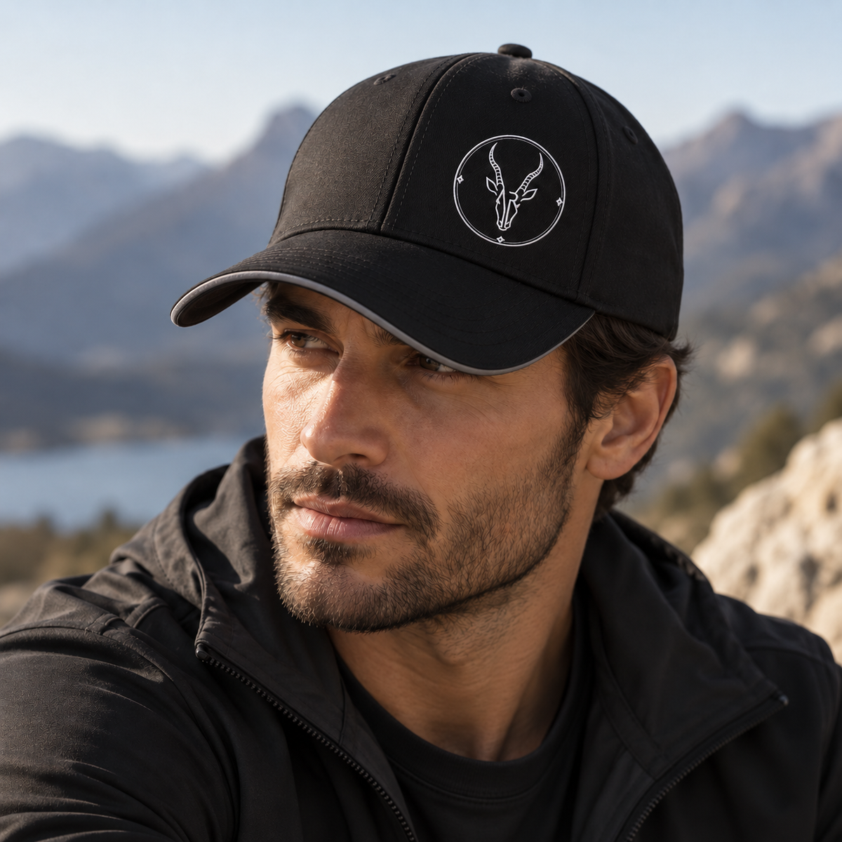 AR Casquette Athleisure — Black/Graphite Grey — Emblème — homme