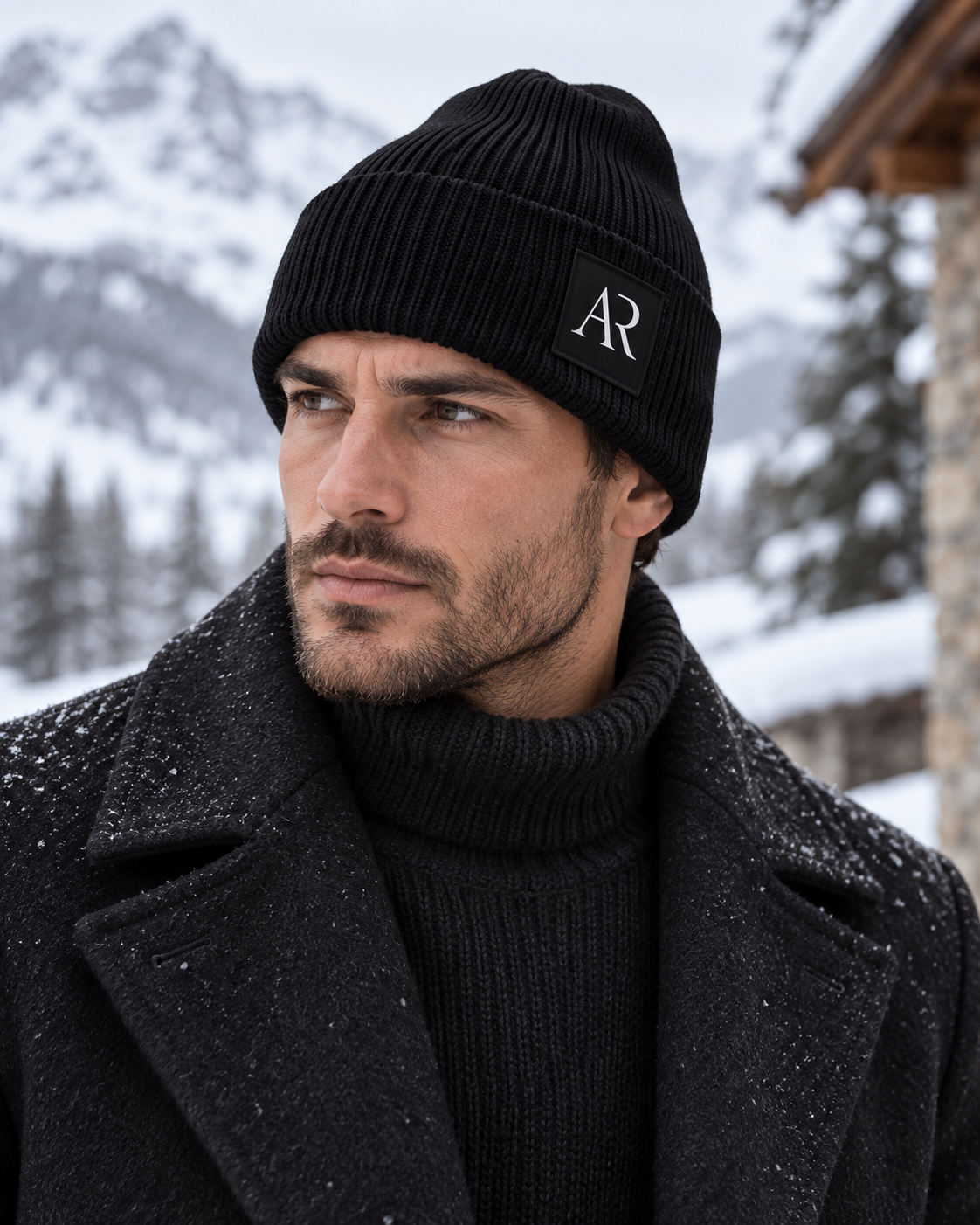 AR Bonnet Large Revers — Black — lifestyle 2