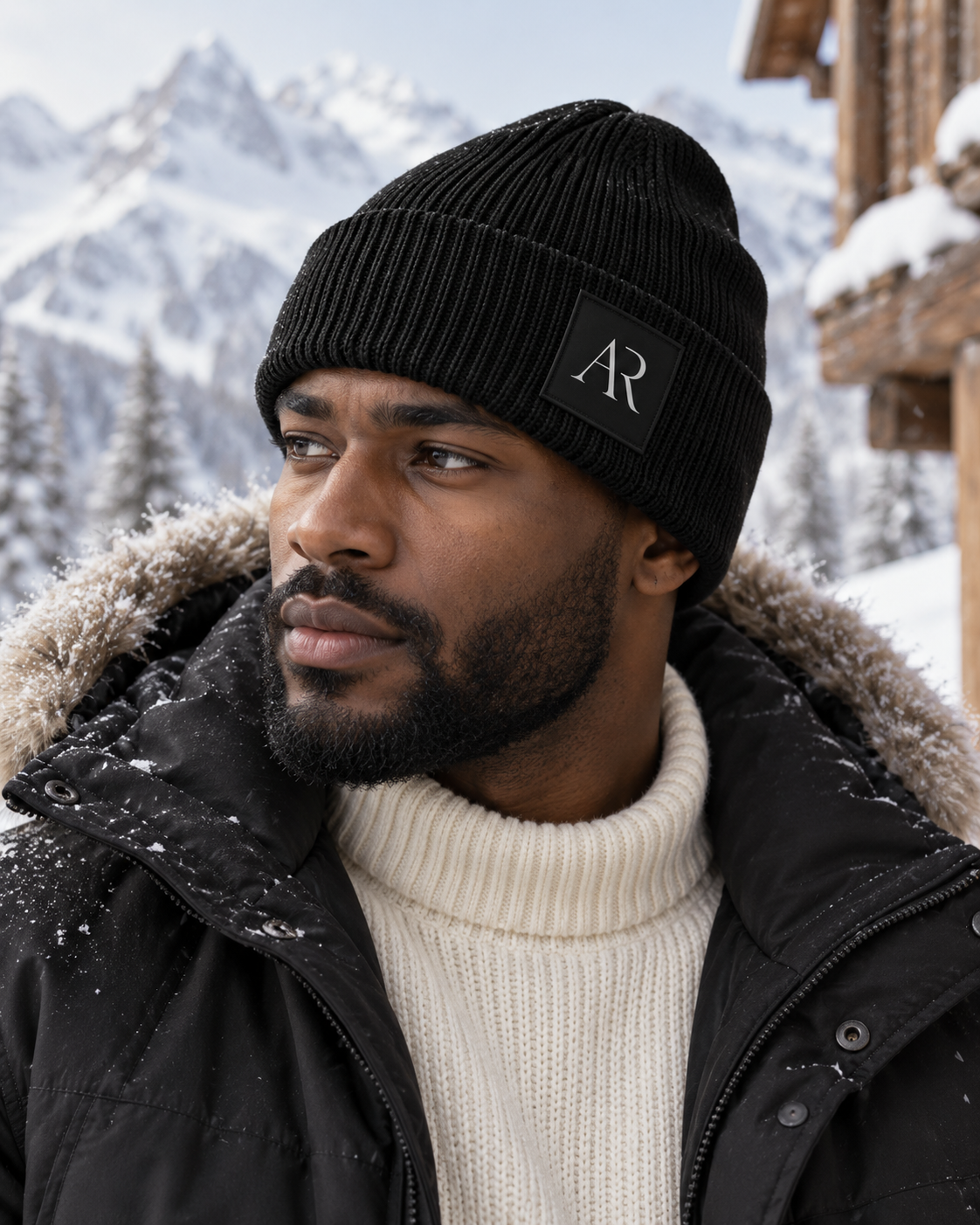 AR Bonnet Large Revers — Black — lifestyle 5
