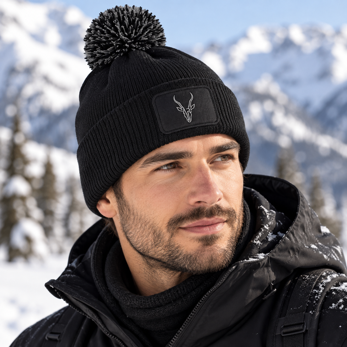 AR Bonnet Snowstar — Black/Graphite Grey — lifestyle 1