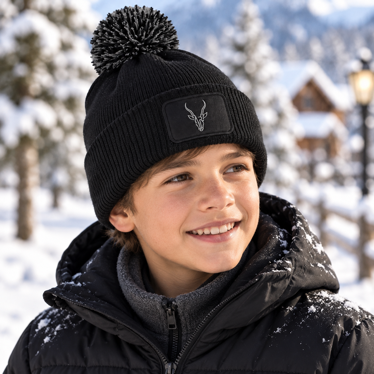 AR Bonnet Snowstar — Black/Graphite Grey — lifestyle 3