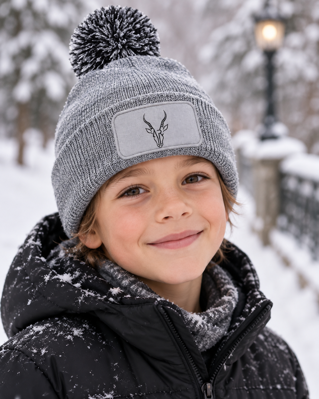 AR Bonnet Snowstar — Heather Grey/Black — lifestyle 1